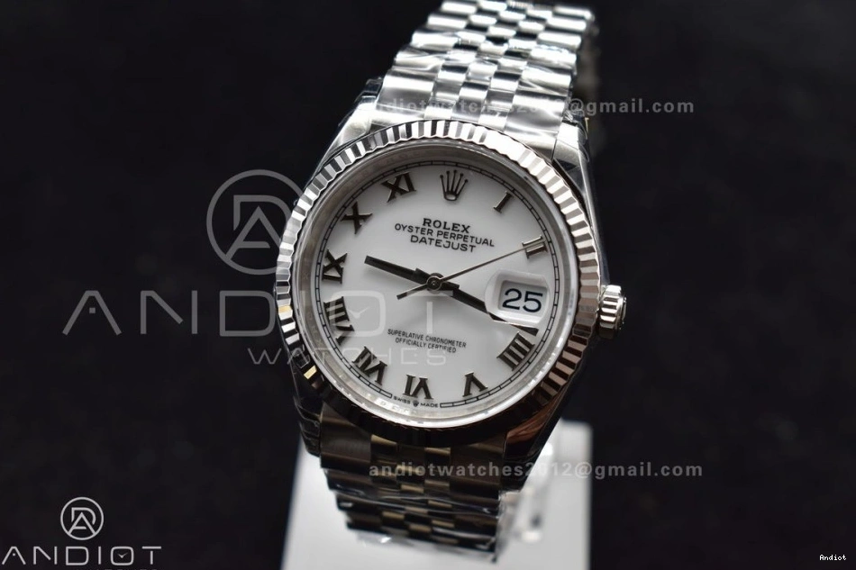 Bracelet SS VSF 126234 on Best Markers DateJust Edition White Jubilee 904L 1:1 Roman VS3235 36 Dial 0409